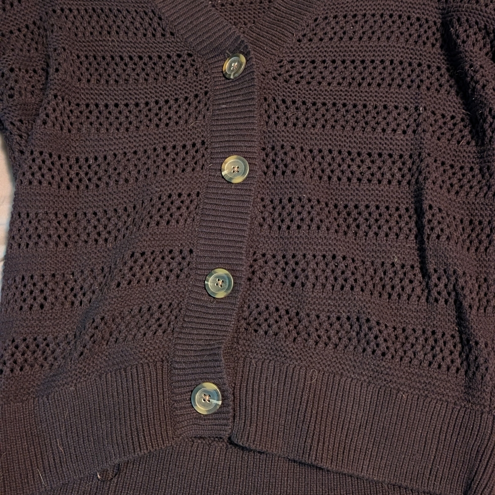 Sonoma Dark Brown Knit Cardigan
